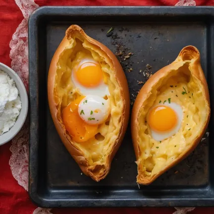 Chaczapuri adżarskie pieczone w piekarniku: Smak Gruzji w Twoim domu
