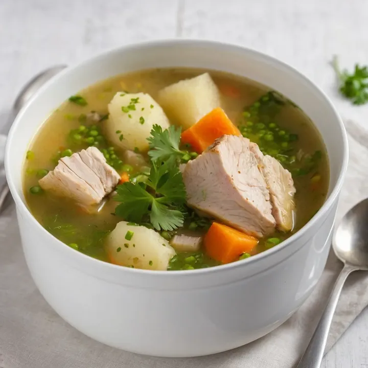 Hearty vegetable soup in chicken broth - MealWings