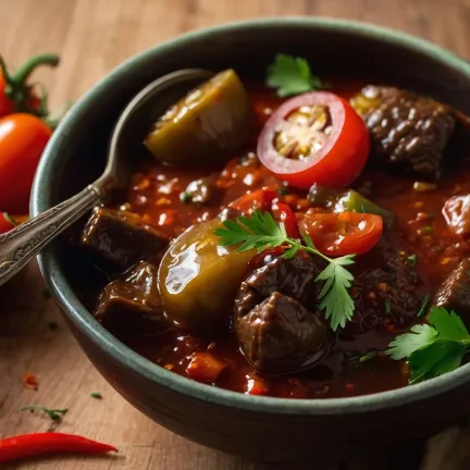 Chanahi with beef: Rich taste and aroma
