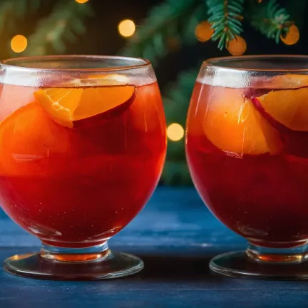 Compote of tangerines, dried fruits, and apples: The aroma of winter in every sip

