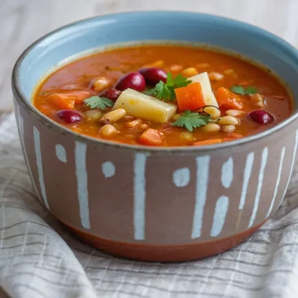 Enjoy the Flavors of Georgia: Bean, Vegetable, and Rice Soup
