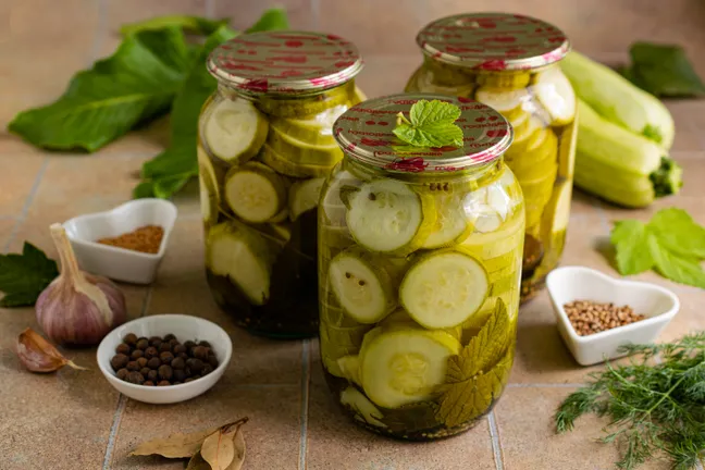 Маринованные кабачки кружочками на зиму