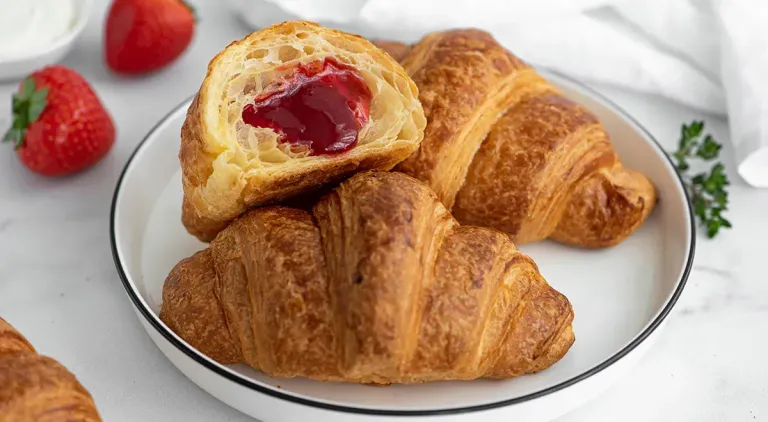 Круассаны с Клубничным Джемом