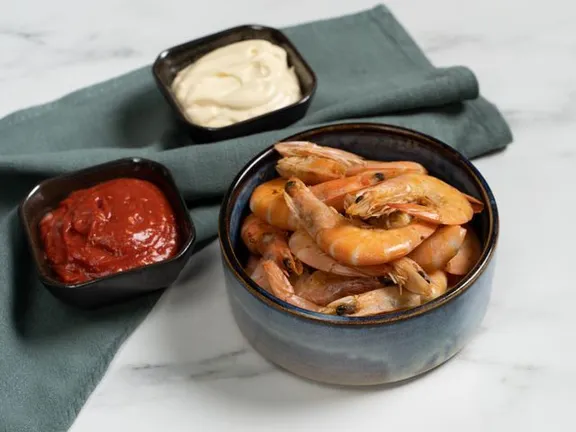 Пряні запечені креветки з ароматними соусами