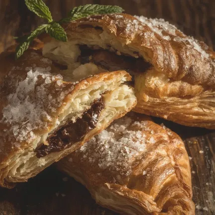 Puff Pastry Chocolate Rolls