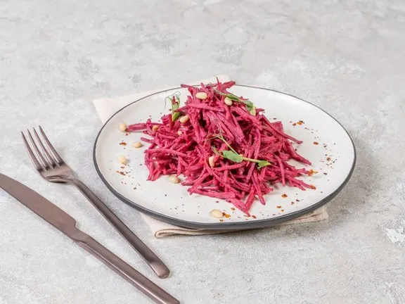 Beetroot Salad with Garlic and Mayonnaise