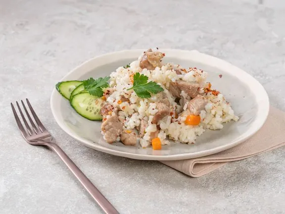 Pork Pilaf in a Multicooker