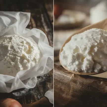 Homemade cottage cheese