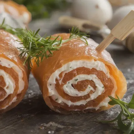 Pancakes with Salmon and Cream Cheese