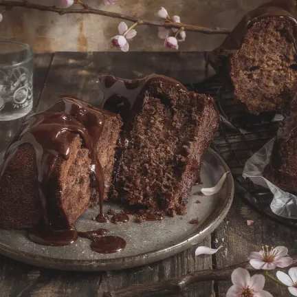 Chocolate kefir cupcake