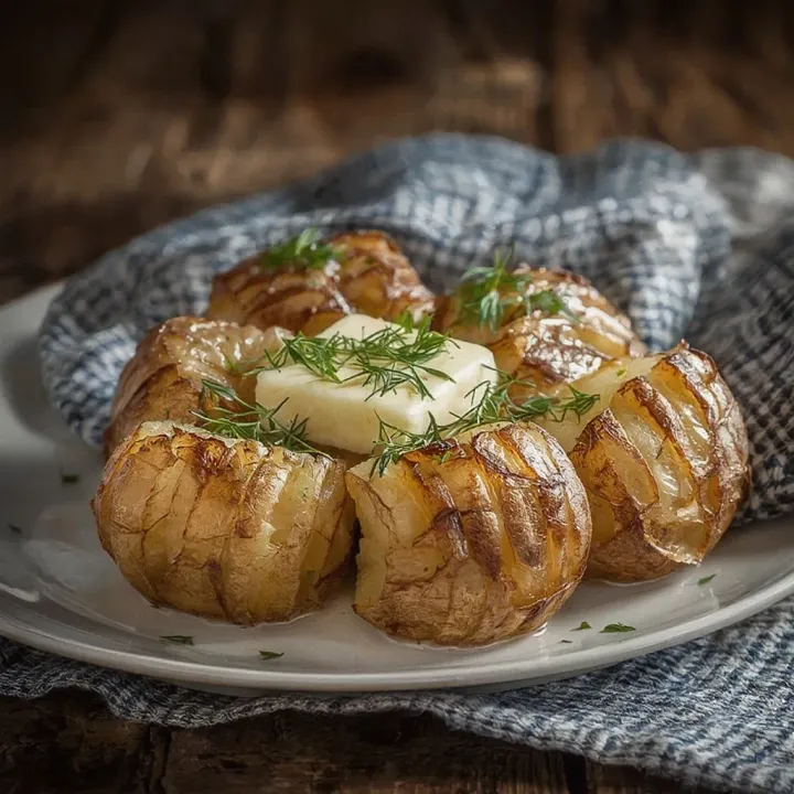 Crushed potatoes with herbs - MealWings