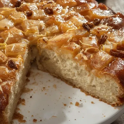 Apple Pudding with Pine Nuts