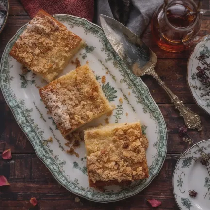 Niemieckie ciasto "Kuchen" z kruszonką