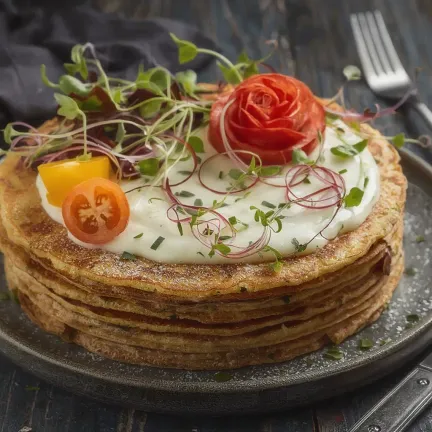 Ciasto z naleśników cukiniowych