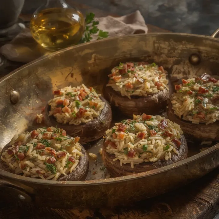Rice-stuffed mushrooms - MealWings