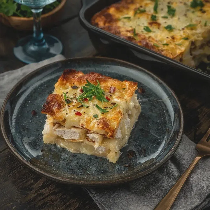 Creamy Chicken and Potatoes Baked in the Oven - MealWings
