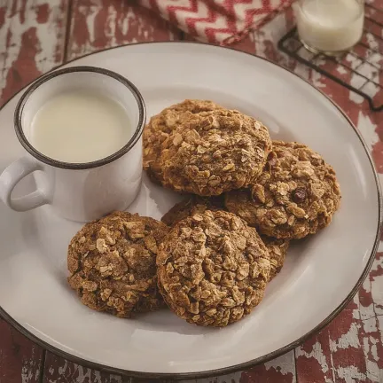 Owsiane ciasteczka bananowe