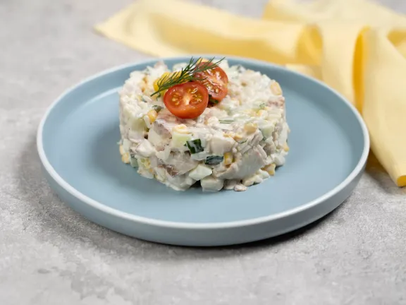 Легкий некрабовий салат