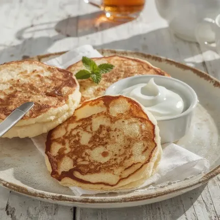定番のチーズパンケーキ