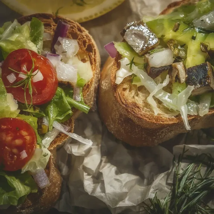 Toasts with Salted Herring and Avocado Salsa - MealWings