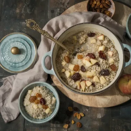 土鍋入りキビ粥