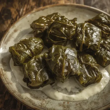 Голубці з виноградного листя.