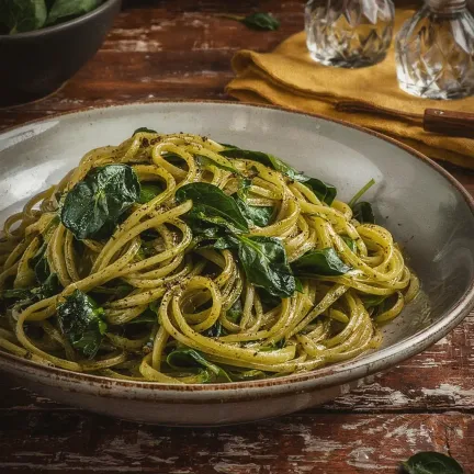 Homemade Green Noodles