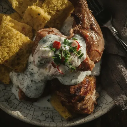 Jedlibzhe (chicken in sour cream)