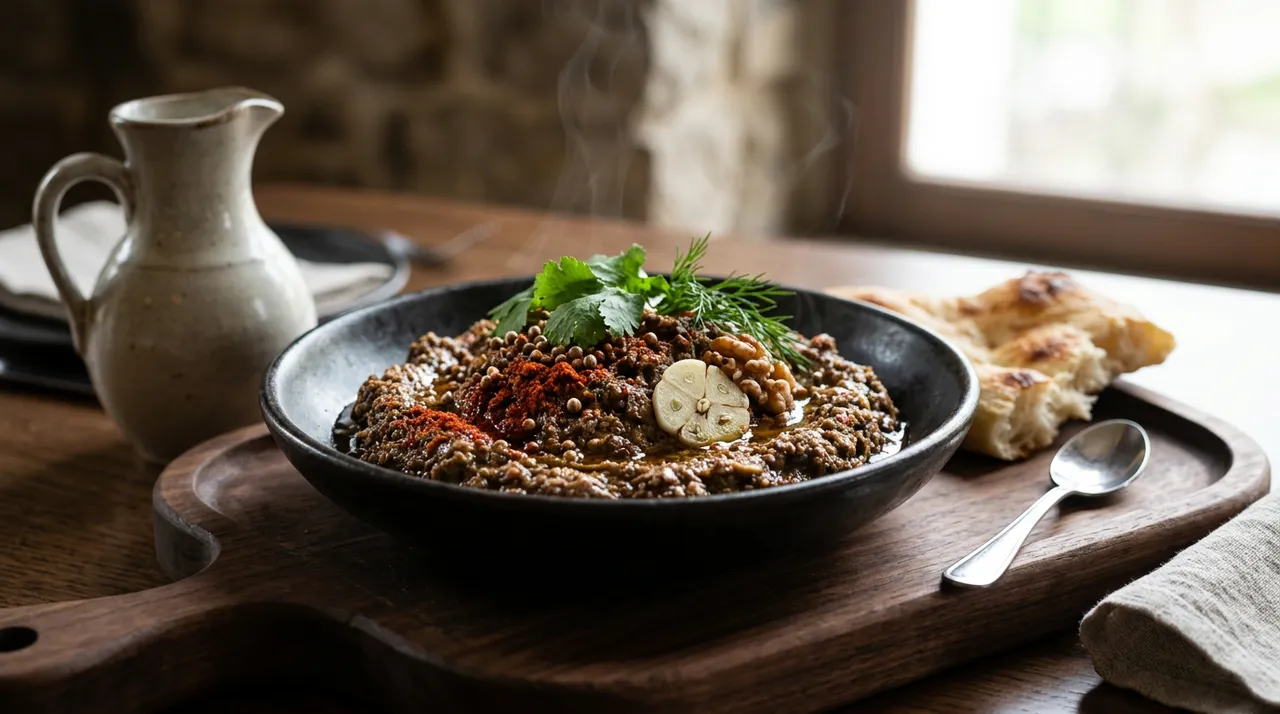 くるみとスパイスを使ったジョージア風前菜