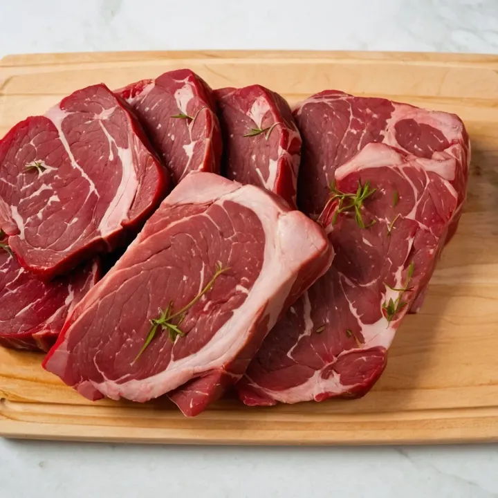 Prepare the meat for chanahi: cut it into large pieces (3-5 cm) so that it remains juicy and does not fall apart during the stewing process.
