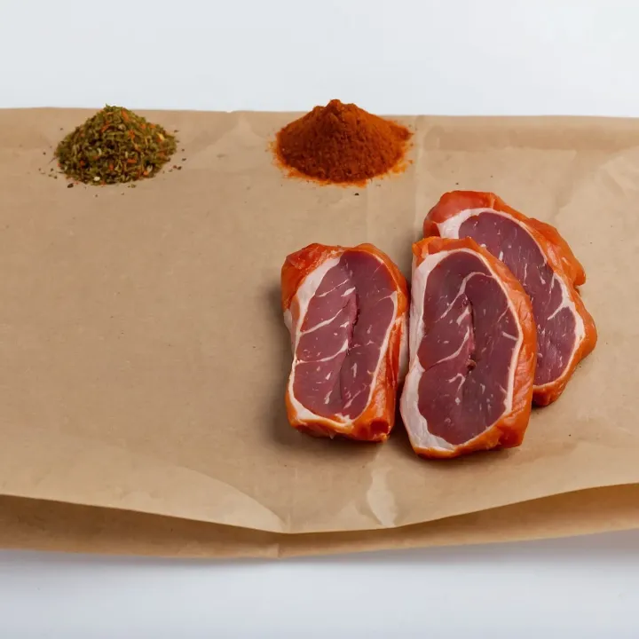 Curing time. Let the meat cure for 2–3 days, adjusting the time depending on the desired hardness of the carpaccio. The longer the meat cures, the harder it becomes. Wrap the finished pieces in parchment paper and refrigerate.

