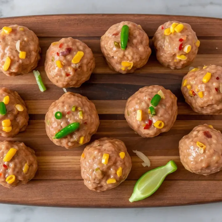 Thoroughly mix the entire mass until homogenous, then form neat meatballs. In a separate container, dilute tomato paste and sour cream in warm water, add a little salt to balance the flavor. The resulting sauce will give the meatballs juiciness and tenderness.
